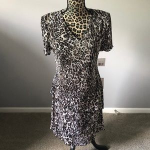 Animal print dress from Connected short sleeves